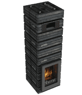 Дровяная банная печь GrillD Shaman Short, 3 каменки