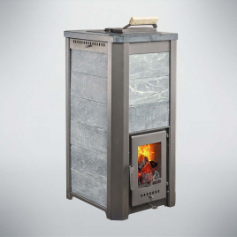 Дровяная печь Варвара Терма Сказка укороченная, талькохлорит