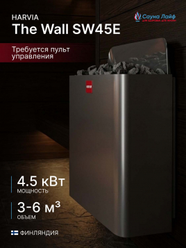 Печка для сауны Harvia The Wall SW45E