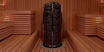 Печь для сауны Sawo Tower TH6-105NS-P круглая, 10.5 кВт, без пульта