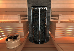 Печь для сауны Sawo Tower TH6-120NS-WL-P пристенная, 12 кВт, без пульта